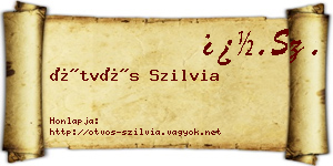 Ötvös Szilvia névjegykártya